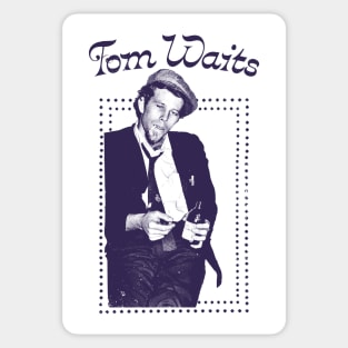 Tom Waits / Retro Style Design Sticker